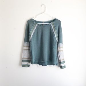 Free People Boatneck Tribal Long Sleeve